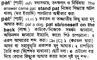 Pat Bengali Meaning Pat Meaning In Bengali At English Bangla