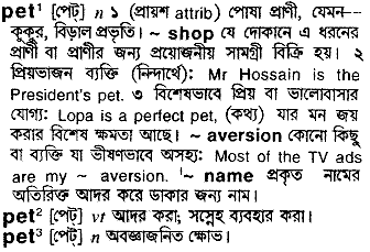 pet - Bengali Meaning - pet Meaning in Bengali at  | pet  শব্দের বাংলা অর্থ